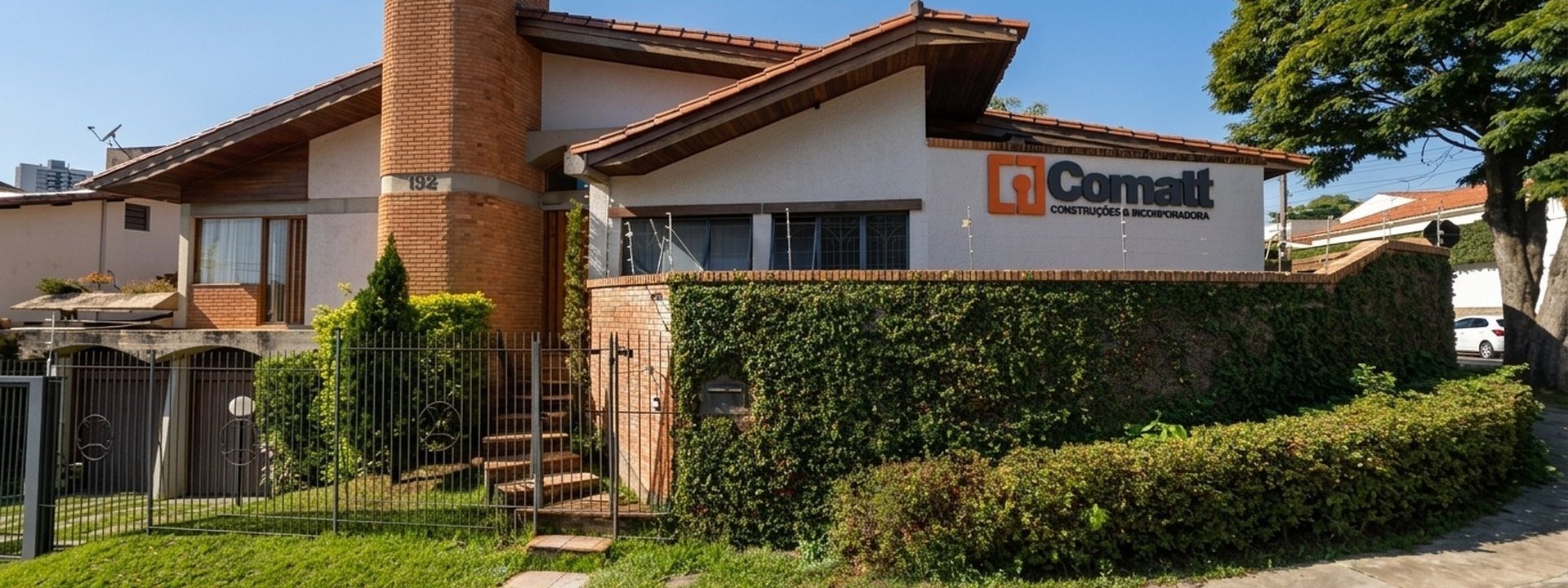 Fachada da sede da Comatt Construtora e Incorporadora em Sorocaba