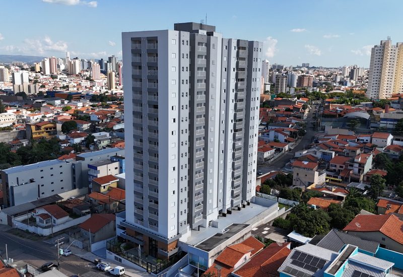Fachada do Reserva Carvalho Residencial, na Vila Carvalho em Sorocaba
