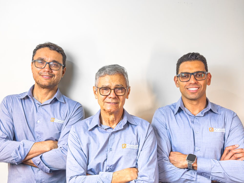 Sr. Jalba, Daniel e William — sócios da Comatt Construtora